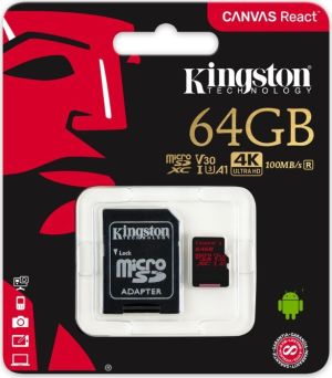 Karta Kingston MicroSDXC 64 GB  (SDCR/64GB                      ) 3