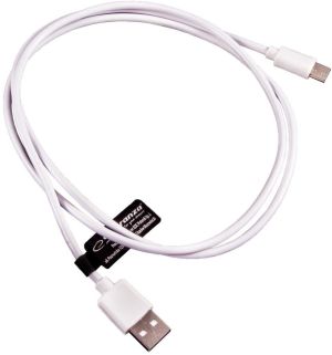 Kabel USB Esperanza USB-A - USB-C 1 m Biały (EB223W - 5901299948330) 1