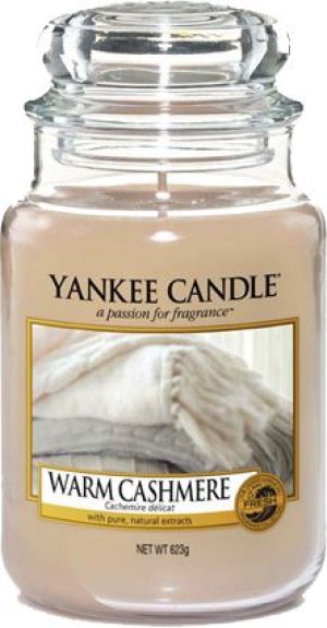 Yankee Candle Large Jar duża świeczka zapachowa Warm Casmere 623g 1