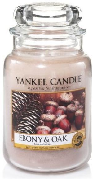 Yankee Candle Large Jar duża świeczka zapachowa Ebony & Oak 623g 1