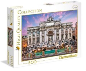 Clementoni Puzzle 500 elementów. HQC - Trevi Fountain (35047 CLEMENTONI) 1