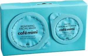 Cafe Mimi Zestaw 2-etapowy do twarzy odnawiający (maseczka 15ml+serum-aktywator 5ml) 1