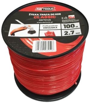 AWTools Żyłka tnąca CLASSIC 2,7x100m gwiazdka (AW70145) 1