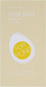 Tonymoly Egg Pore Nose Pack oczyszczający plaster na nos z węglem i sproszkowaną skorupką jajka 1