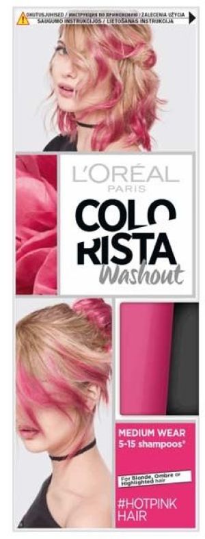 L’Oreal Paris Colorista Washout zmywalna farba do włosów Hot Pink Hair 80ml 1