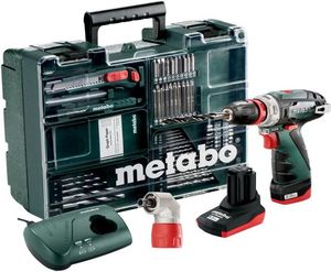 Wiertarko-wkrętarka Metabo METABO WIERTARKO-WKRĘTARKA 10,8V 1x2,0AH,1x4,0AH + PRZYSTAWKA KĄTOWA POWERMAXX BS QUICK PRO SET MET600157880 - 600157880 1
