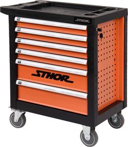 Wózek narzędziowy Sthor 6 szuflad z wyposażeniem (58550) 5
