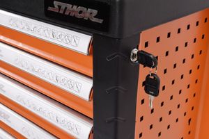 Wózek narzędziowy Sthor 6 szuflad z wyposażeniem (58550) 8