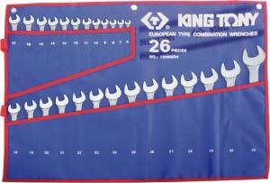 King Tony zestaw kluczy płasko-oczkowych 6-32mm 26 sztuk (1226MRN) 1