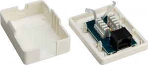 Goobay Gniazdo teleinformatyczne natynkowe 1xRJ45 UTP kat.6 (77632) 2