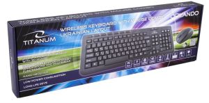 Klawiatura + mysz Esperanza TITANUM ORLANDO Zestaw Bezprzewodowy KLAWISZE UKRAIŃSKIE TK104UA (5901299939451) 2