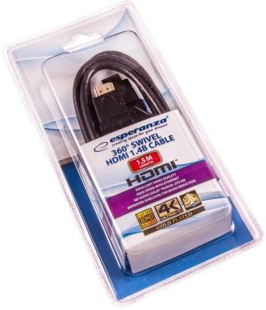 Kabel Esperanza HDMI - HDMI 1.5m czarny (EB196 - 5901299947777) 4