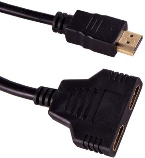 Kabel Esperanza HDMI - HDMI 0.3m czarny czerwony (EB210 - 5901299948057) 1