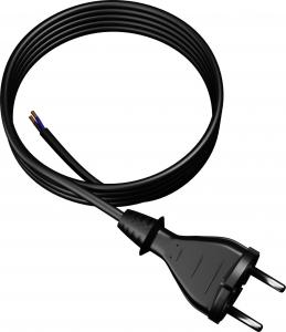 Plastrol Przewód przyłączeniowy z wtyczką PP-21 b/u 3m H05RR-F 2x1,5 (W-97193) 3