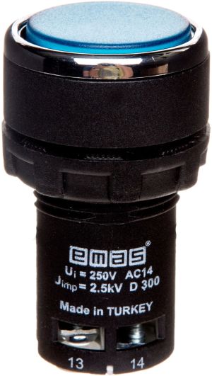 Emas Przycisk sterowniczy monoblok niebieski (T0-MB100DM) 2