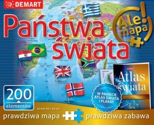 Demart Puzzle: Państwa świata+atlas 1