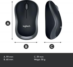 Mysz Logitech M185 Szara (910-002238) 11