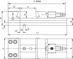 Bison-Bial Imadło maszynowe precyzyjne typ 6620-150-425-210 - 326620050300 2