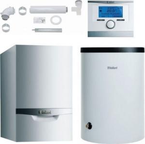 Piec gazowy Vaillant pakiet kocioł gazowy VC 256/5-5 ecoTEC plus + VIH R 120/6 B + multiMATIC 700/4 + zestaw podłączeniowy zasobnika + zestaw w szacht (0010018088) 1
