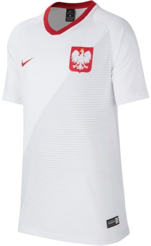 Nike Koszulka piłkarska Reprezentacji Polski Y FTBL TOP SS Home biała r. M (137-147cm) (894013 100) 1