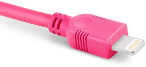 Kabel USB eXc  USB-A - Lightning 0.9 m Różowy (5901687938455) 1