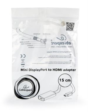 Adapter AV Gembird DisplayPort Mini - HDMI biały (A-MDPM-HDMIF-02-W) 2