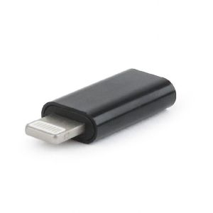 Adapter USB Gembird Lightning - USB-C Czarny  (A-USB-CF8PM-01) 1