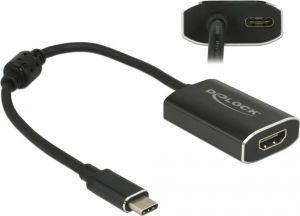 Adapter USB Delock USB-C - HDMI + USB-C Czarny  (62988) 1