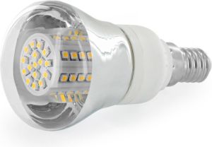 Whitenergy Żarówka LED E14, R63-80xSMD, 4W, 230V, zimna biała (07582) 1