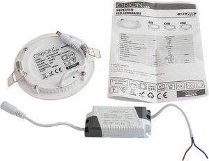 Orion PANEL LED PODTYNKOWY OKRĄGŁY SLIM 12W, 960LM, 175MM [jm.SZT] - O-600-0103 2