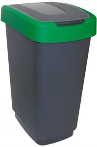 Kosz na śmieci Unimet Klip do segregacji uchylny 25L zielony (POJ KLIP25Z) 1
