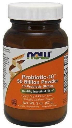 NOW Foods Probiotic-10 50 Billion Powder 57g 1