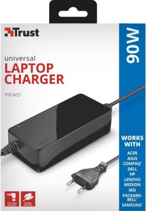 Zasilacz do laptopa Trust 90 W, 4.6 A, 19 V (22142) 3