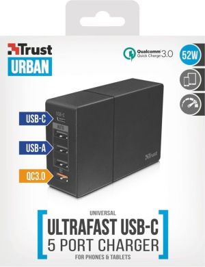 Ładowarka Trust Ultraszybka ładowarka 5x USB (22502) 3