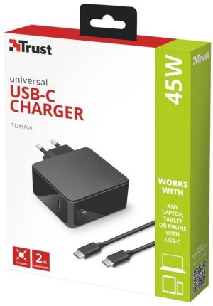 Ładowarka Trust Summa 1x USB-C 3 A (21604) 2