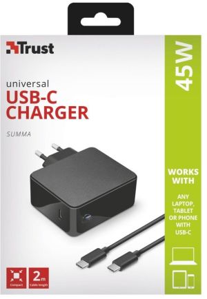 Ładowarka Trust Summa 1x USB-C 3 A (21604) 3