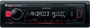 Radio samochodowe Kenwood czerwony (KMM-104 RY) 1