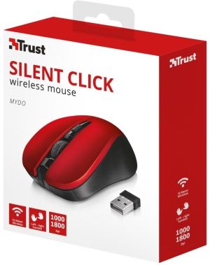 Mysz Trust Mydo Silent Click czerwona (21871) 5