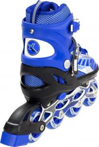 Rolki Nils Extreme NJ1828 rekreacyjne regulowane niebieskie r. 35-38 5
