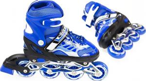 Rolki Nils Extreme NJ1828 rekreacyjne regulowane niebieskie r. 35-38 7