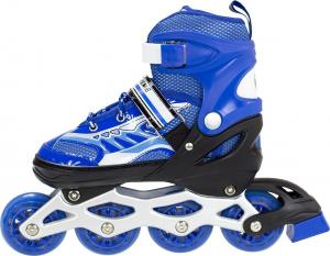 Rolki Nils Extreme NJ1828 rekreacyjne regulowane niebieskie r. 35-38 2