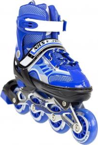 Rolki Nils Extreme NJ1828 rekreacyjne regulowane niebieskie r. 35-38 3