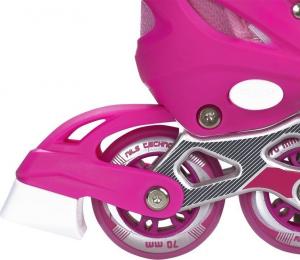 Rolki Nils Extreme NJ1828A rekreacyjne regulowane różowe r. 39-42 5