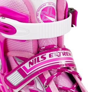 Rolki Nils Extreme NJ1828A rekreacyjne regulowane różowe r. 39-42 6