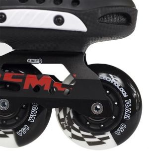 Rolki Nils Extreme Rolki slalomowe NA12333 czarno-białe r. 44 5