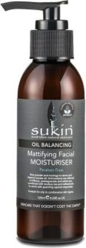 Sukin Oil Balancing Matująco- normalizujący krem do twarzy z aktywnym węglem 125ml 1