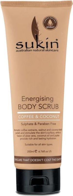 Sukin Energetyzujący scrub do ciała kawa i kokos Energising body Scrub 200ml 1