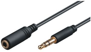 Kabel Mcab Jack 3.5mm - Jack 3.5mm 2m czarny (7200150) 1