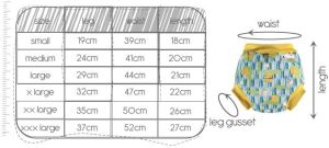 Close Caboo Pieluszka do pływania Flaming (Lala and Bugsy) r. 3XL (C050125674) 2