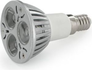 Whitenergy Żarówka LED |E14 |MR16-3xLED |3W |230V |ciepła biała | (06957) 1